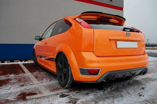 Heck Ansatz Flaps Diffusor für FORD FOCUS MK2 ST VORFACELIFT nur mit Diffusor Heck Ansatz für Carbon Look