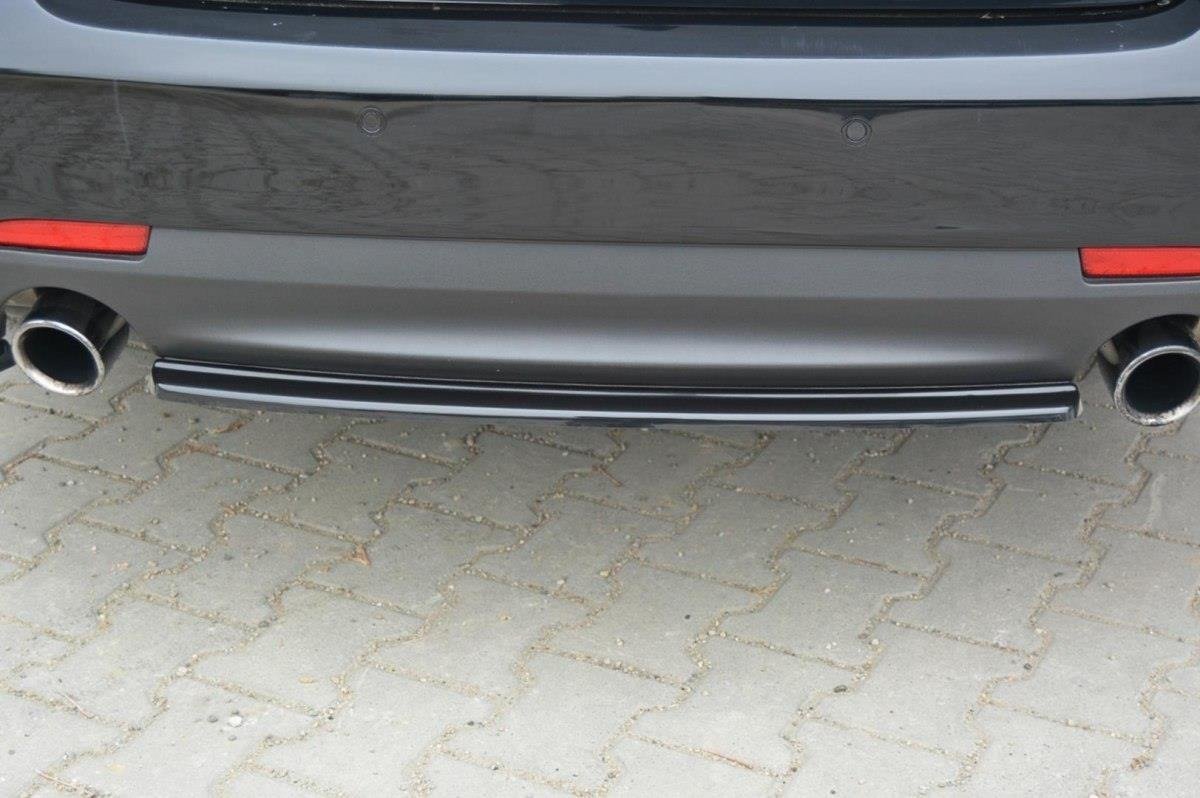 Mittlerer Diffusor Heck Ansatz für Saab 9-3 Aero Mk2 Facelift schwarz Hochglanz
