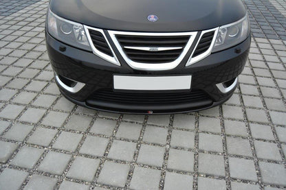 Front Ansatz für Saab 9-3 Aero Mk2 Facelift schwarz matt