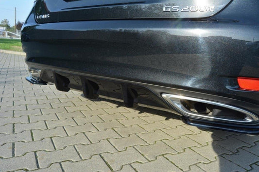 Diffusor Heck Ansatz für Lexus GS Mk4 Facelift T schwarz matt