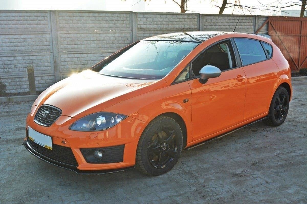 Front Ansatz V.2 für SEAT LEON MK2 CUPRA / FR Facelift schwarz matt