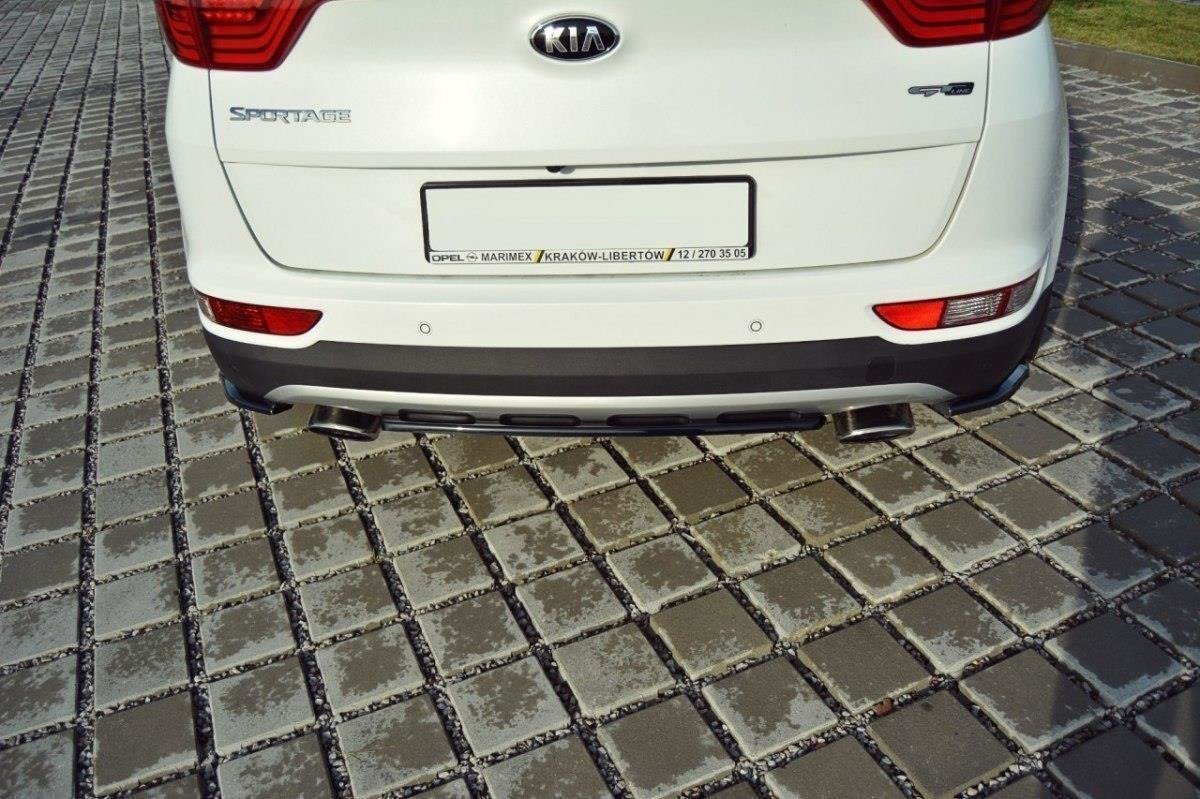 Heck Ansatz Flaps Diffusor für KIA SPORTAGE mk4 GT-Line Carbon Look
