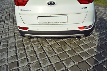 Heck Ansatz Flaps Diffusor für KIA SPORTAGE mk4 GT-Line Carbon Look