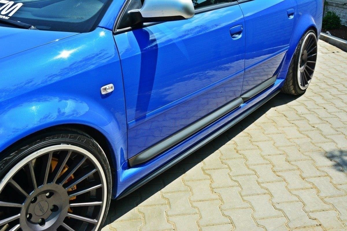 Seitenschweller Ansatz für Audi RS6 C5 schwarz matt