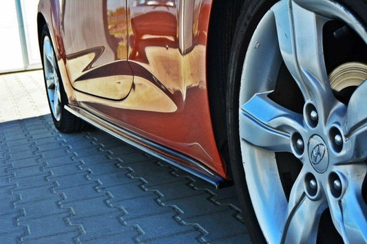 Dokładki Progów Hyundai Veloster Carbon Look