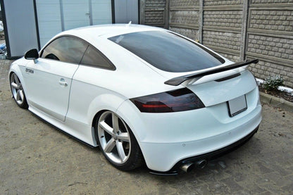 Heck Ansatz Flaps Diffusor passend für Diffusor passend für AUDI TT MK2 RS schwarz matt schwarz matt