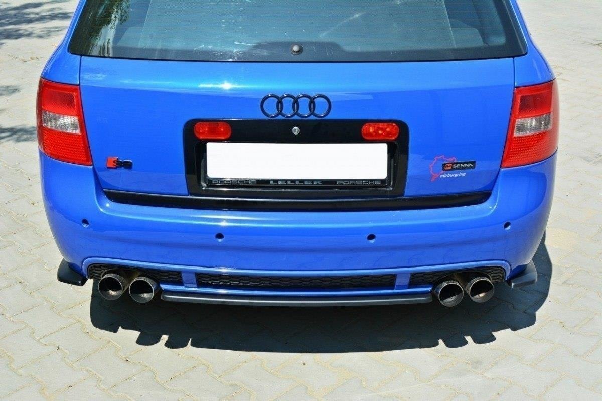 Mittlerer Diffusor Heck Ansatz für AUDI RS6 C5 AVANT Carbon Look