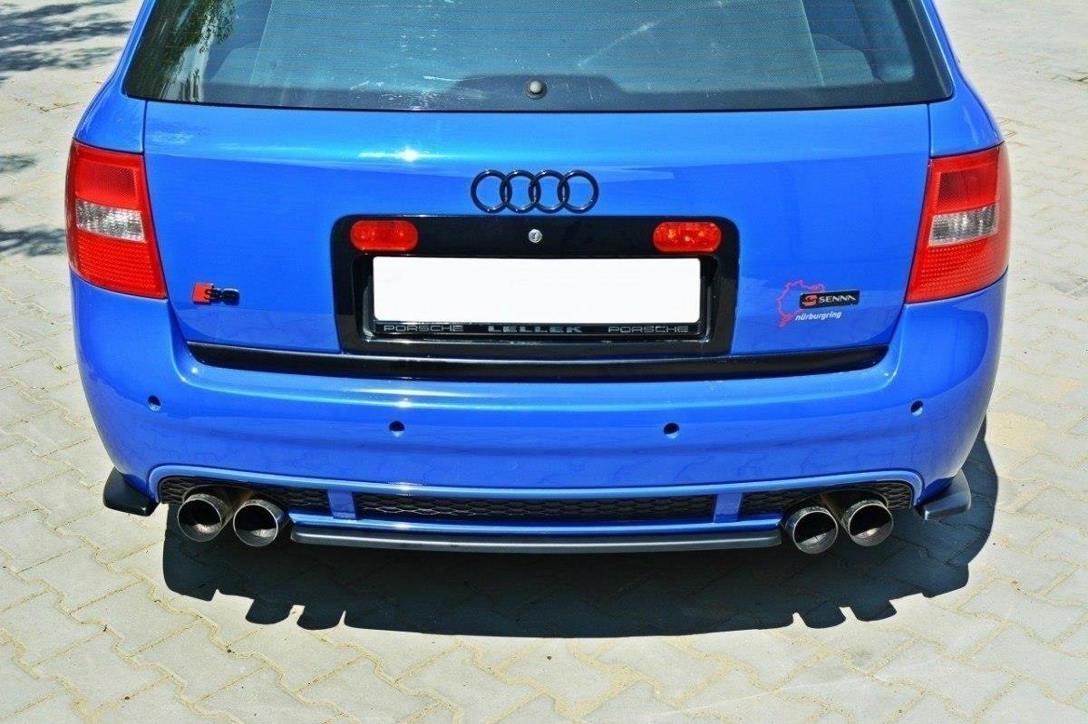 Heck Ansatz Flaps Diffusor für AUDI RS6 C5 AVANT Carbon Look