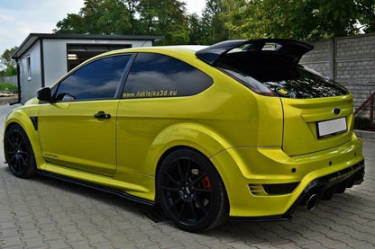 Heck Ansatz Flaps Diffusor für FORD FOCUS MK2 RS schwarz matt