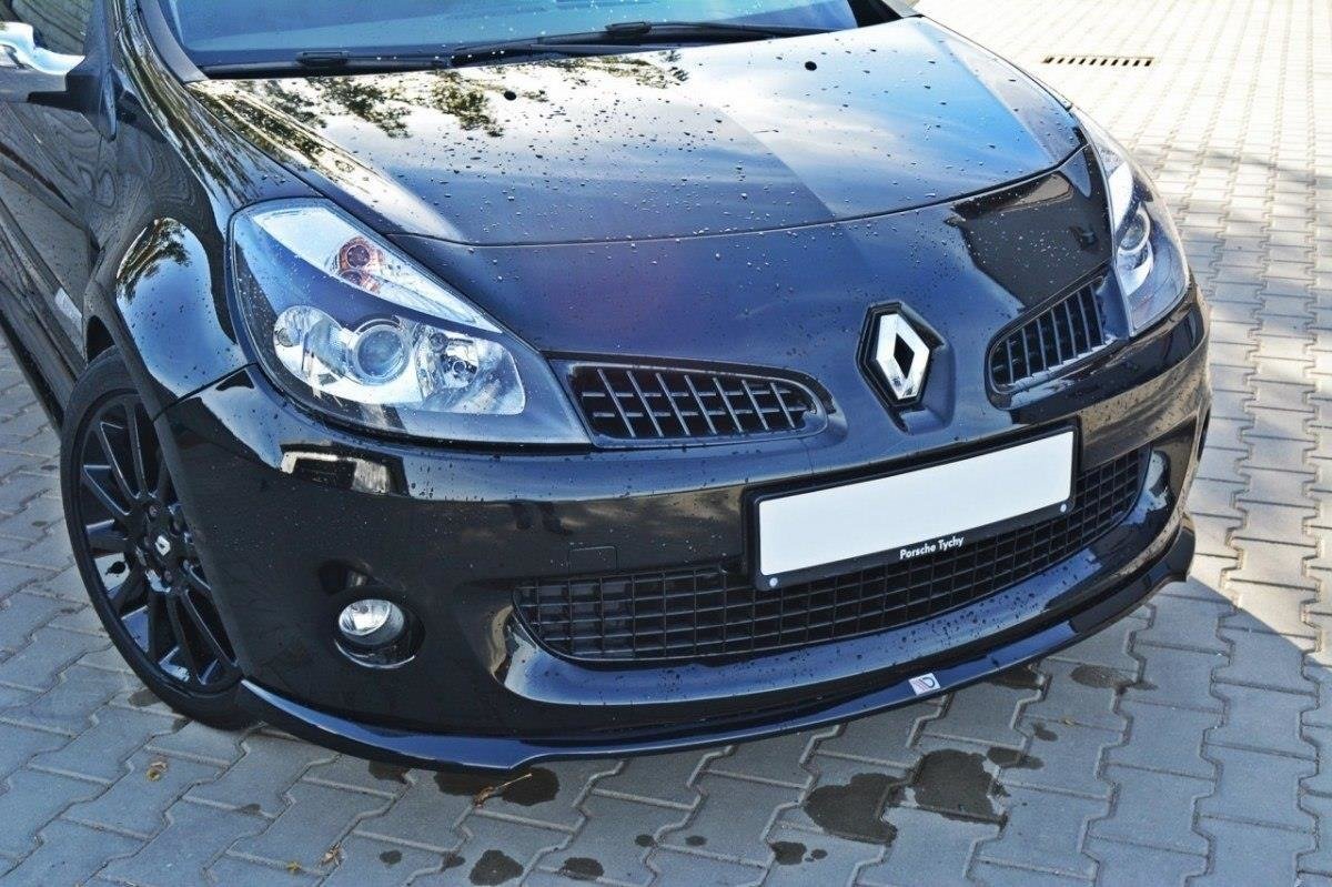 Front Ansatz für RENAULT CLIO III RS schwarz Hochglanz
