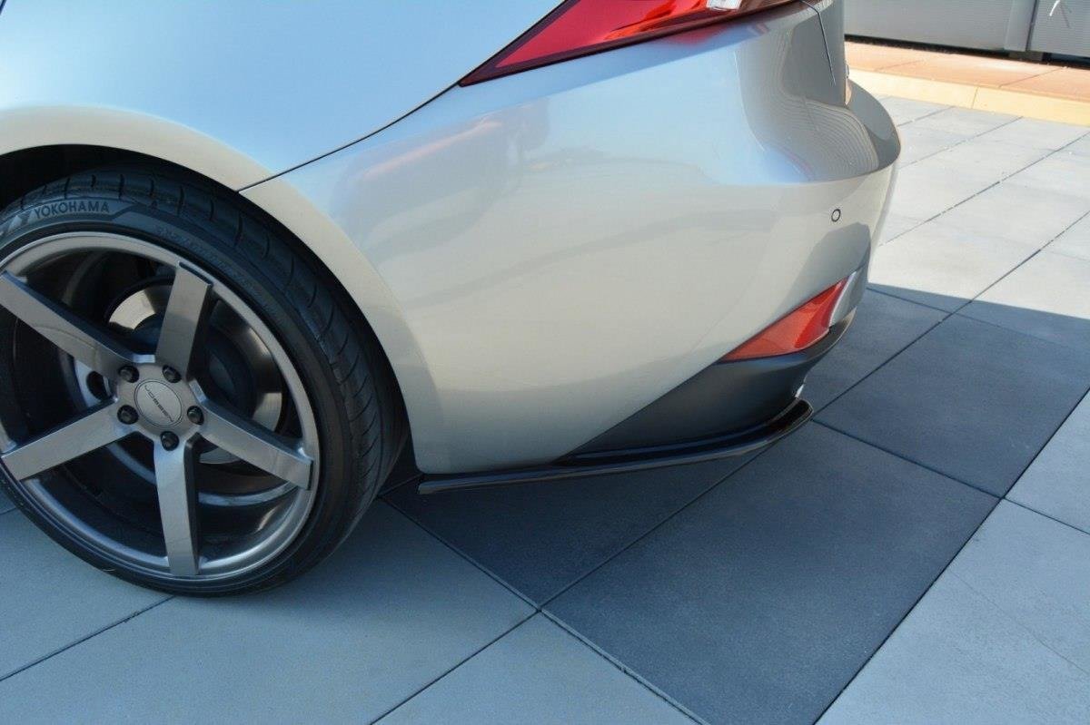Heck Ansatz Flaps Diffusor für Lexus IS Mk3 T schwarz matt