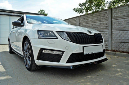 Front Ansatz V.2 für Skoda Octavia RS Mk3  schwarz Hochglanz