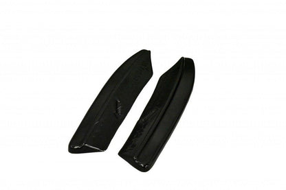 Heck Ansatz Flaps Diffusor für VOLVO V50F R-DESIGN schwarz matt
