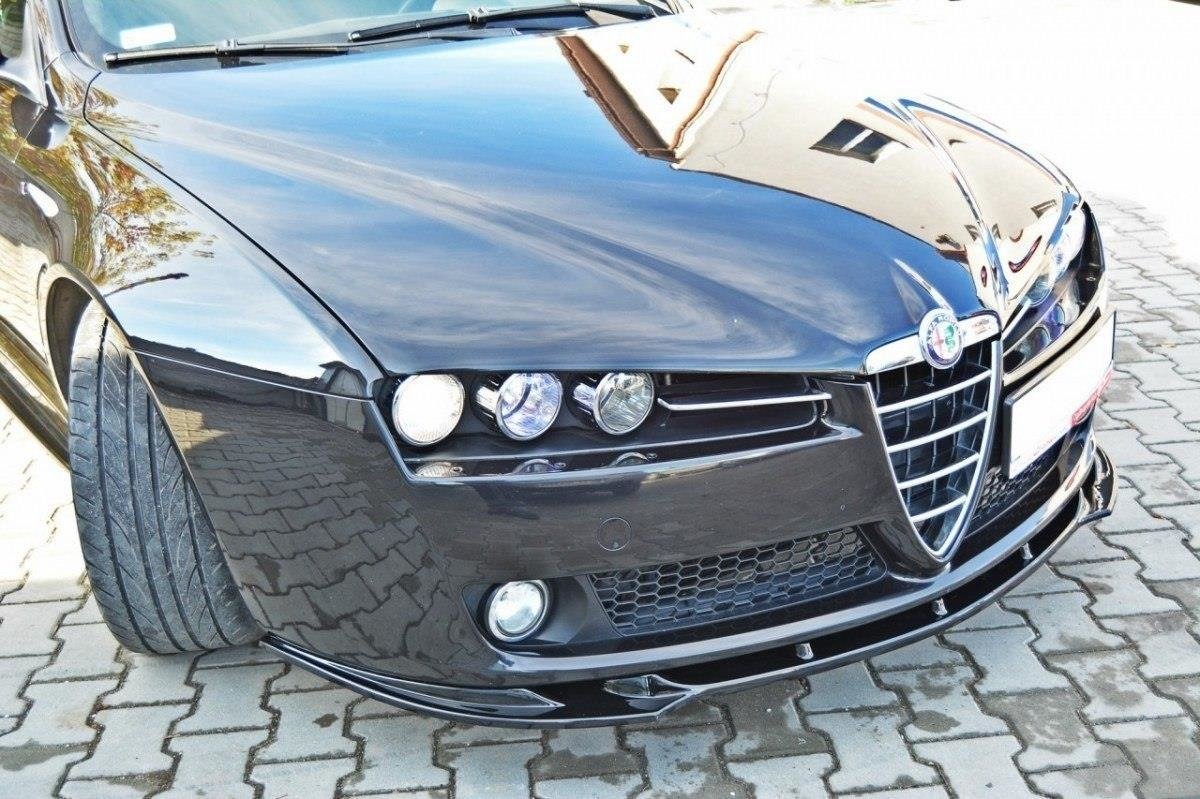 Front Ansatz für v.1 ALFA ROMEO 159 schwarz Hochglanz