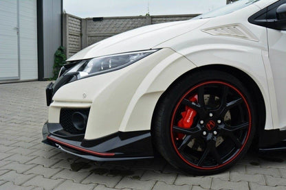 Front Ansatz für v.2 HONDA CIVIC IX TYPE R schwarz Hochglanz