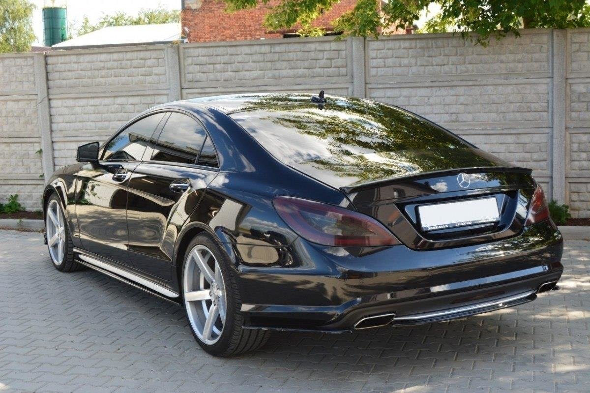 Mittlerer Diffusor Heck Ansatz für MERCEDES CLS C218  AMG LINE Carbon Look