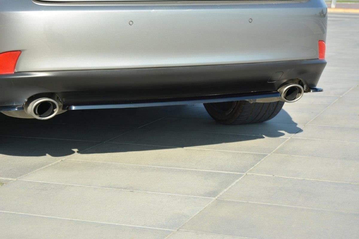 Mittlerer Diffusor Heck Ansatz für Lexus IS Mk3 T  schwarz matt