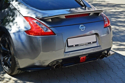 Mittlerer Diffusor Heck Ansatz für Nissan 370Z schwarz matt