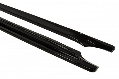Seitenschweller Ansatz für Jeep Grand Cherokee WK2 Summit Facelift schwarz Hochglanz