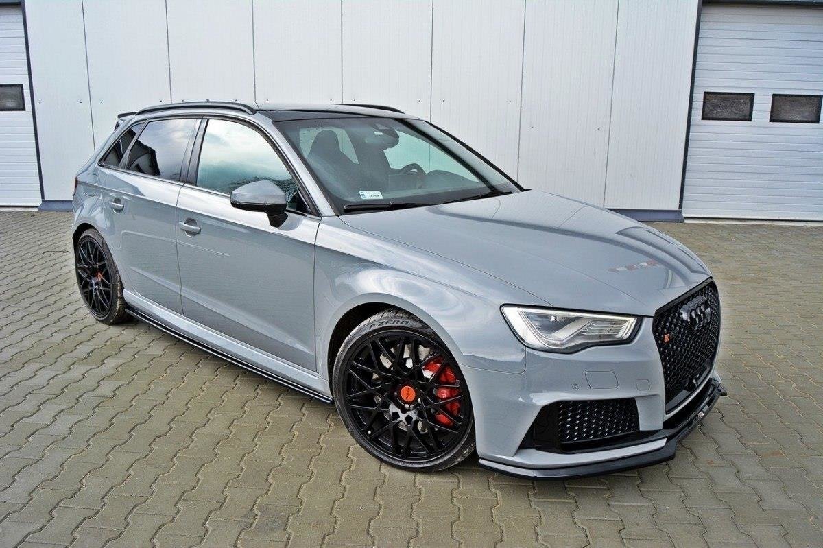 Seitenschweller Ansatz für Audi RS3 8V Sportback schwarz matt