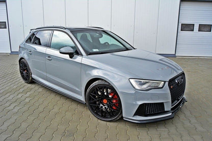 Seitenschweller Ansatz für Audi RS3 8V Sportback schwarz matt