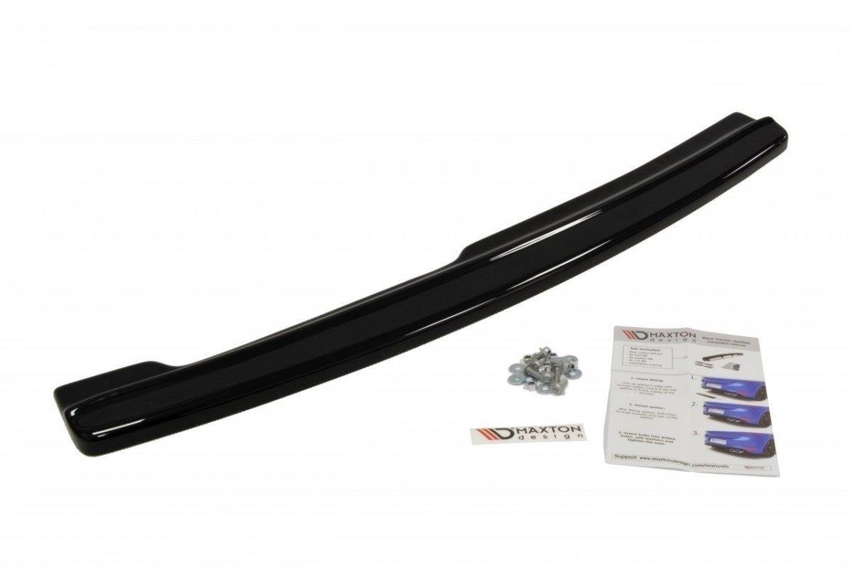 Mittlerer Diffusor Heck Ansatz für BMW 3er E92 M Paket schwarz matt