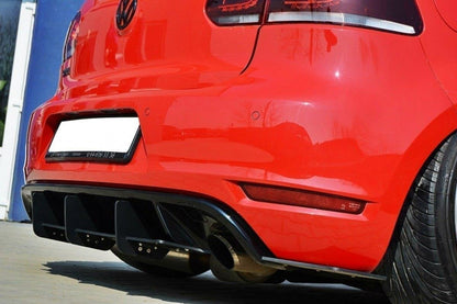 VW GOLF 6 GTI / 35TH Diffusor Heck Ansatz für Heckschürze für & Heck Ansatz Flaps Diffusor für
