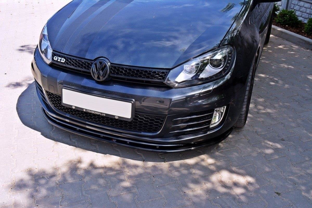 Front Ansatz für VER.2 VW GOLF 6 GTI schwarz matt
