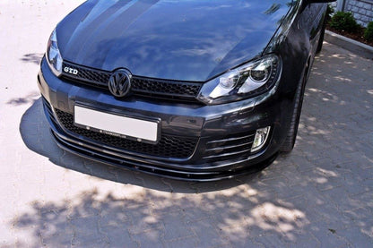 Front Ansatz für VER.2 VW GOLF 6 GTI schwarz matt