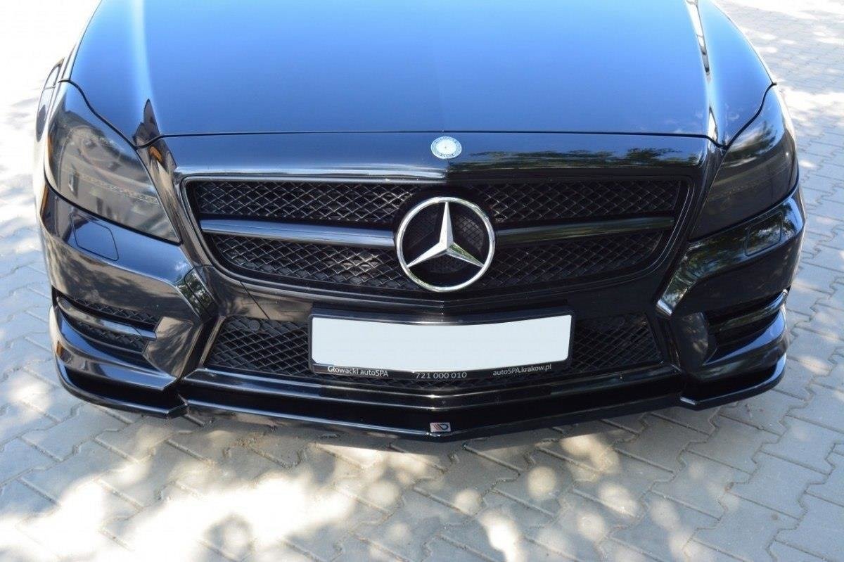 Front Ansatz für MERCEDES CLS C218 AMG LINE schwarz matt