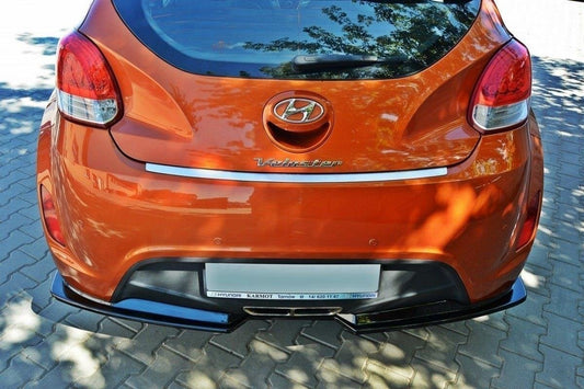 Diffusor Heck Ansatz für Hyundai Veloster schwarz matt