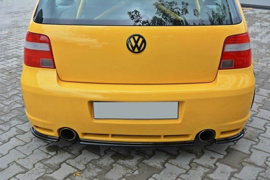 Mittlerer Diffusor Heck Ansatz für VW GOLF 4 R32 schwarz matt