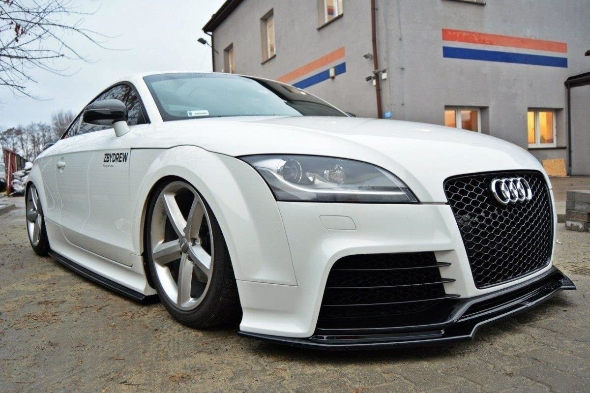 Seitenschweller Ansatz für Audi TT RS 8J schwarz Hochglanz