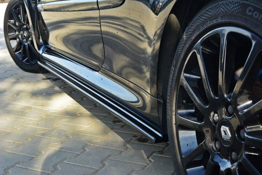 Seitenschweller Ansatz für RENAULT CLIO MK3 RS schwarz Hochglanz
