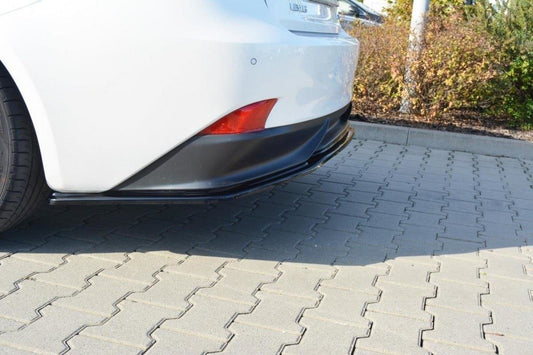 Mittlerer Diffusor Heck Ansatz für Lexus IS Mk3 H  schwarz matt