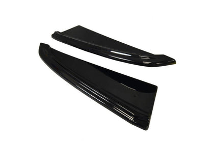 Heck Ansatz Flaps Diffusor für Audi A8 D4 schwarz Hochglanz