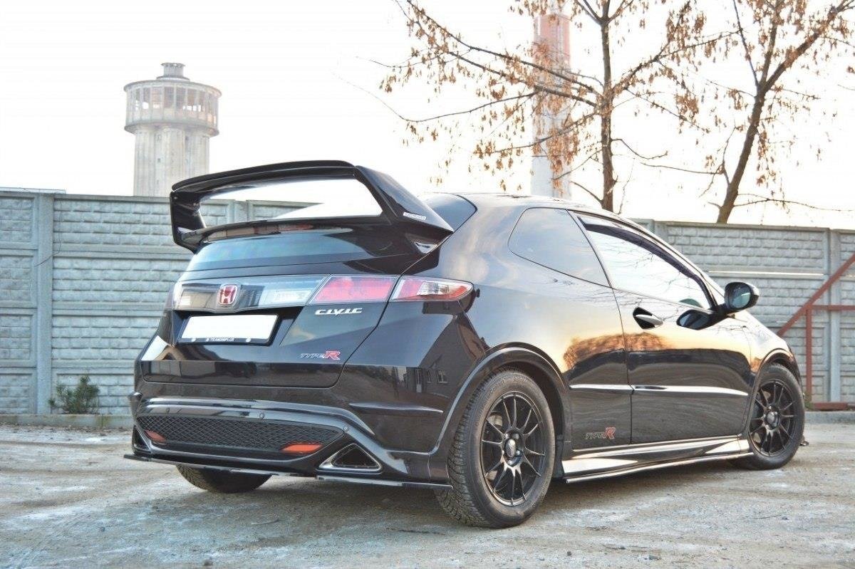 Spoiler CAP für HONDA CIVIC VIII TYPE R für MUGEN spoiler schwarz Hochglanz