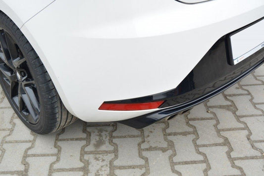 Diffusor Heck Ansatz für SEAT LEON III FR schwarz Hochglanz