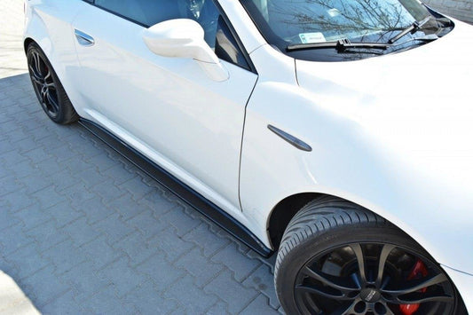 Seitenschweller Ansatz für Alfa Romeo Brera schwarz Hochglanz