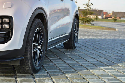 Seitenschweller Ansatz für KIA SPORTAGE mk4 GT-Line schwarz Hochglanz