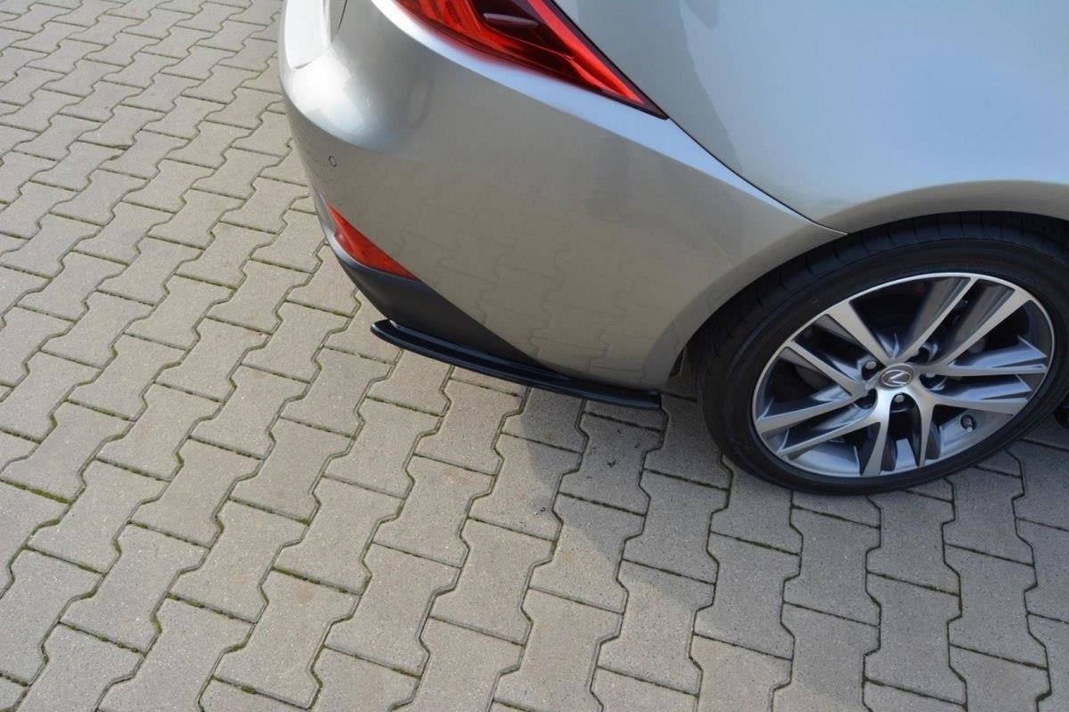 Heck Ansatz Flaps Diffusor für Lexus IS Mk3 Facelift T schwarz matt