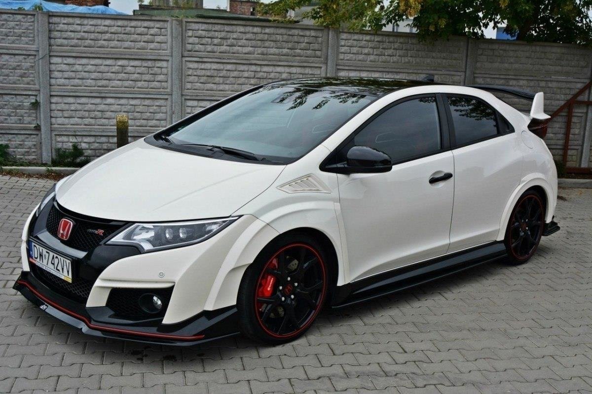 Seitenschweller Ansatz für HONDA CIVIC IX TYPE R schwarz matt