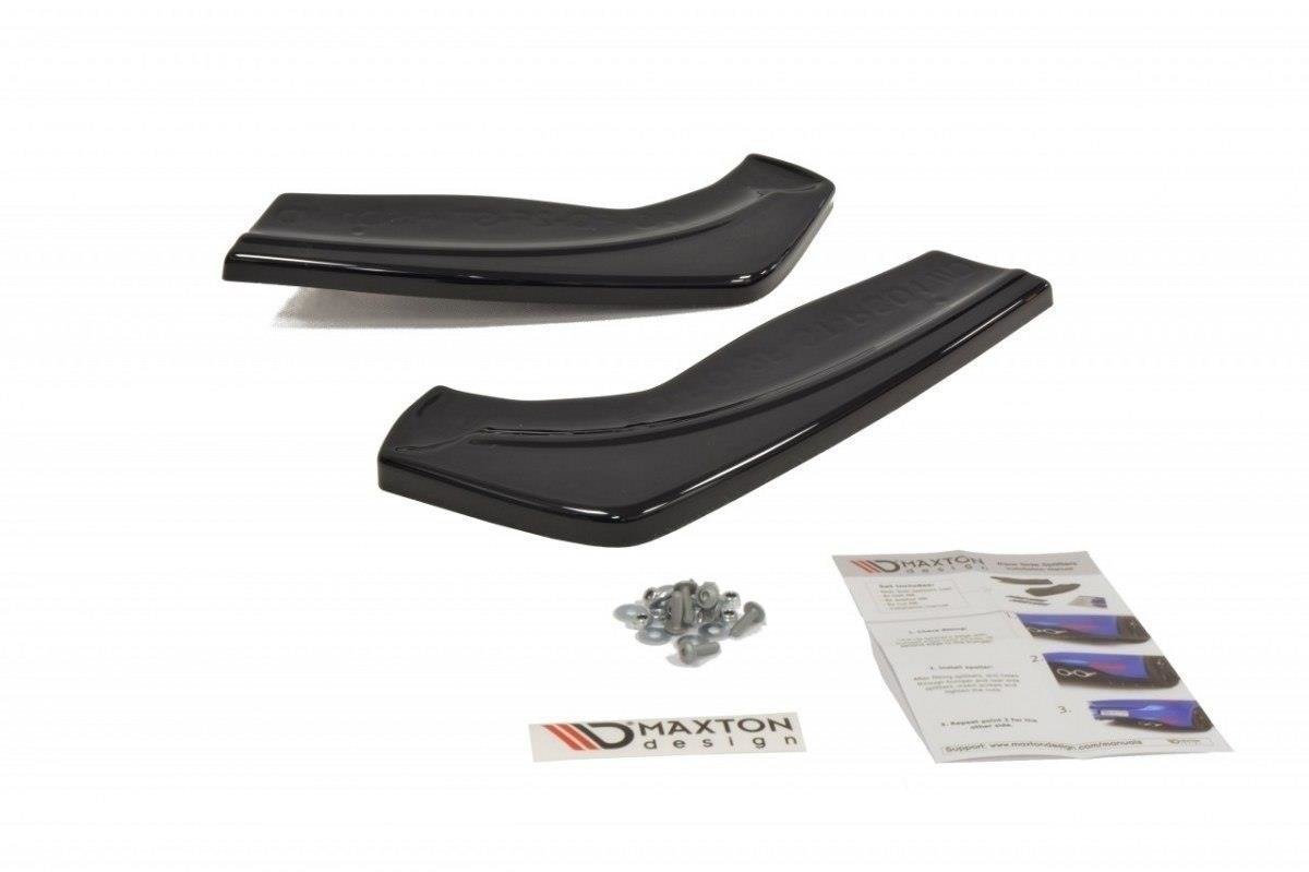 Heck Ansatz Flaps Diffusor für v.1 FORD FOCUS II ST Facelift schwarz matt