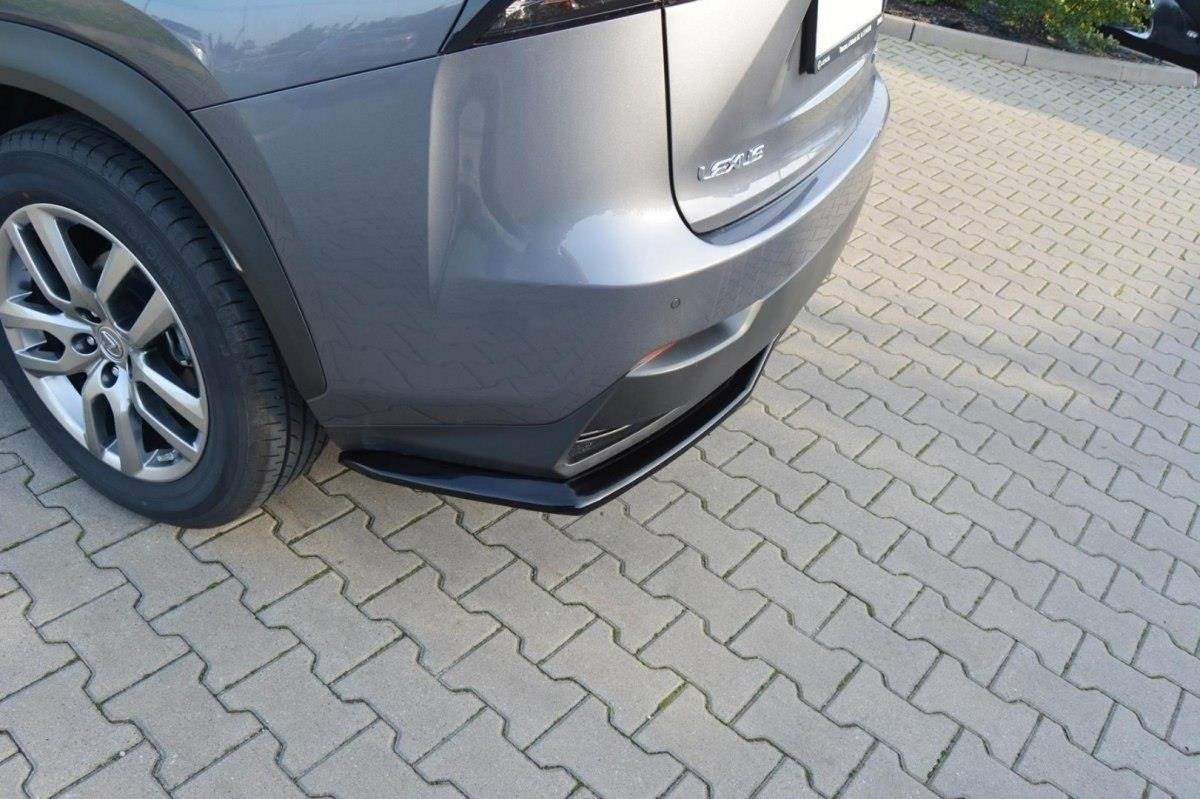 Mittlerer Diffusor Heck Ansatz für Lexus NX Mk1 H  schwarz Hochglanz