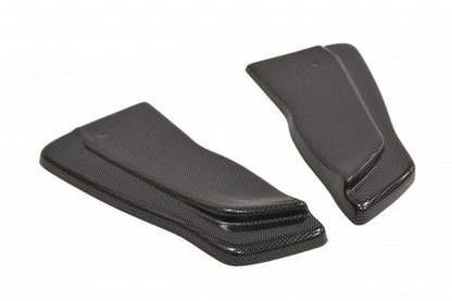 Heck Ansatz Flaps Diffusor für RENAULT CLIO III RS schwarz matt