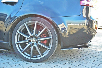 Heck Ansatz Flaps Diffusor für ALFA ROMEO 159 Carbon Look