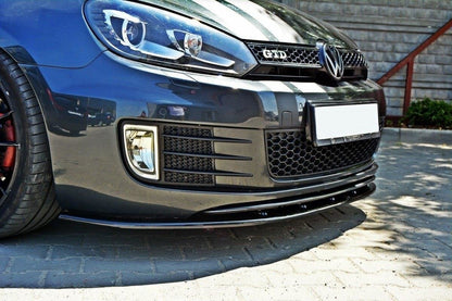 Front Ansatz für VER.2 VW GOLF 6 GTI schwarz matt