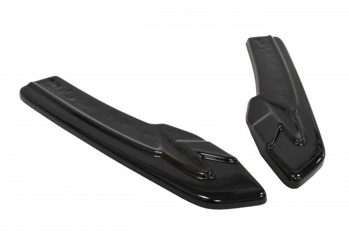 Heck Ansatz Flaps Diffusor für Audi A5 S-Line 8T FL Coupe schwarz matt