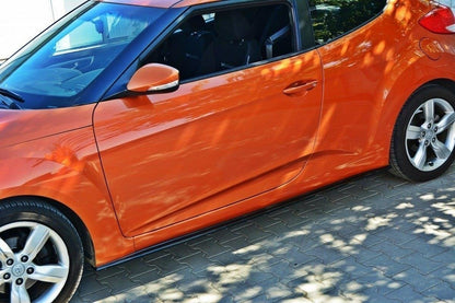 Dokładki Progów Hyundai Veloster Carbon Look