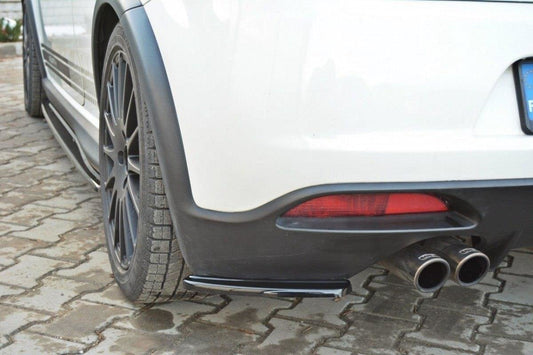 Heck Ansatz Flaps Diffusor für FIAT GRANDE PUNTO ABARTH schwarz matt